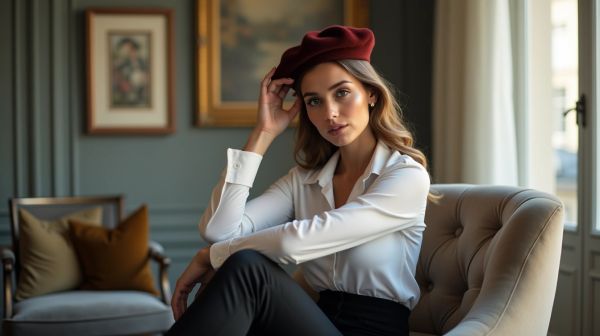Un look chic avec la casquette gavroche femme