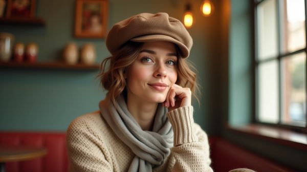 Un look chic avec la casquette gavroche femme