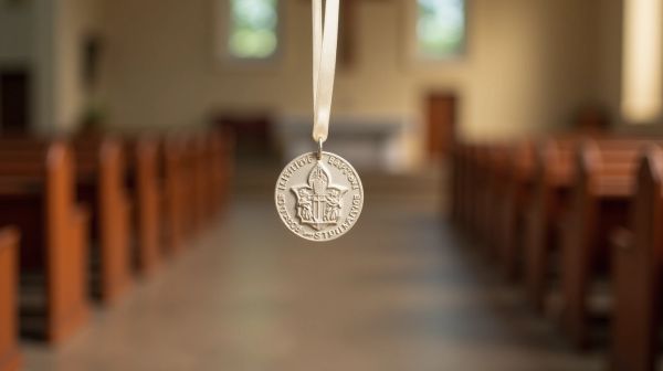 Une médaille de baptême unique pour célébrer l'événement